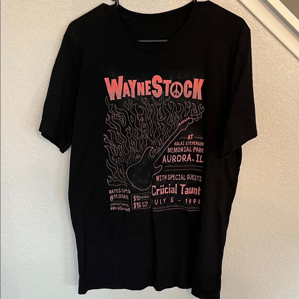 Redbubble Black and Red Waynestock Tee